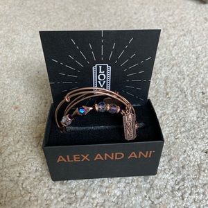 Alex and Ani “Love” Charm Bracelet